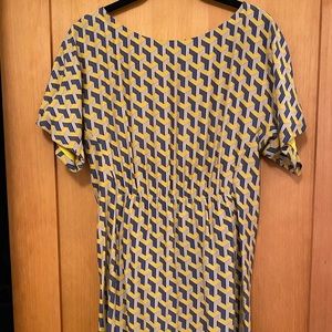 Rag and bone silk geometric dress